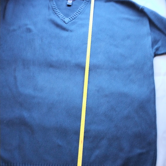 Gant Men's V Neck Pullover 100% Cotton  Blue Size XXL - Picture 10 of 12
